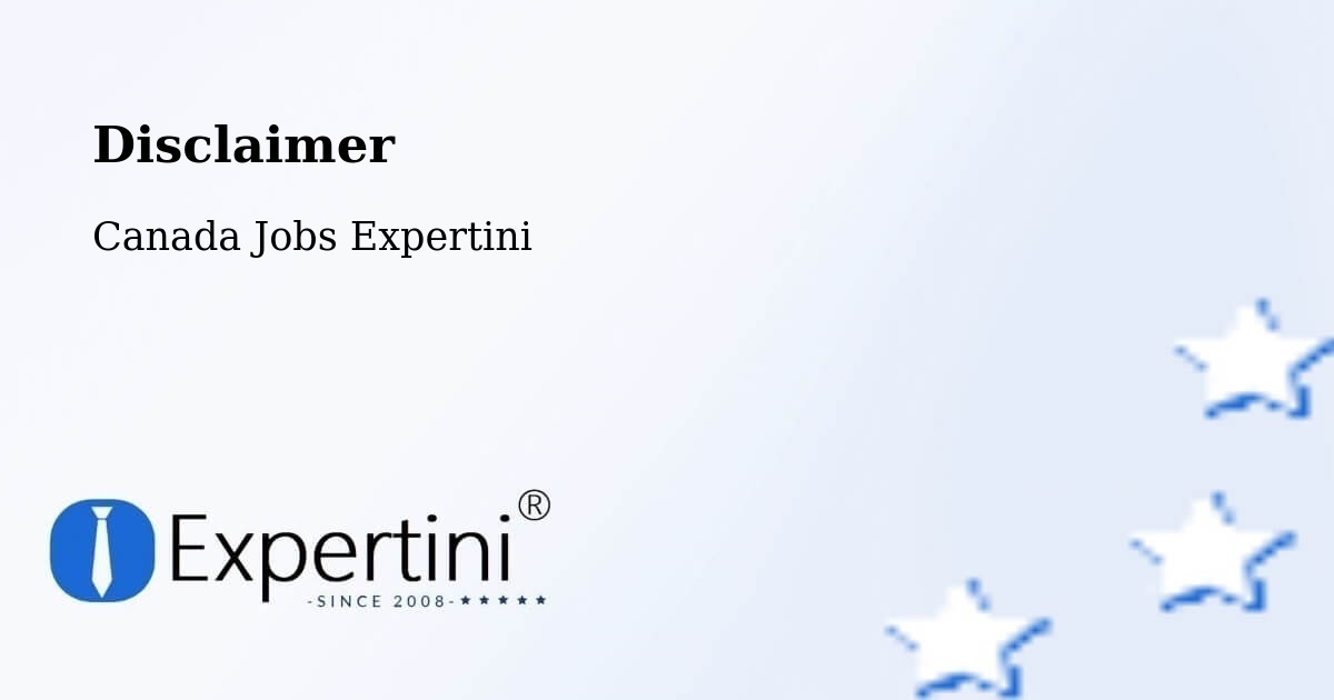 Disclaimer – Bromont - Canada Jobs Expertini